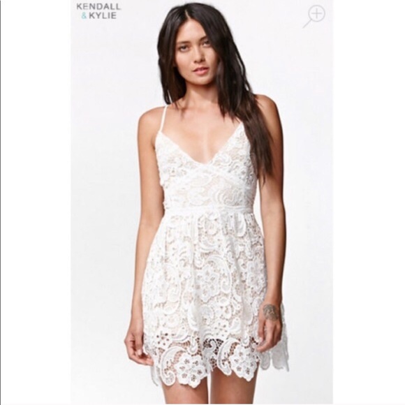 Kendall & Kylie Dresses & Skirts - Kendall + Kylie Lace Cream Dress